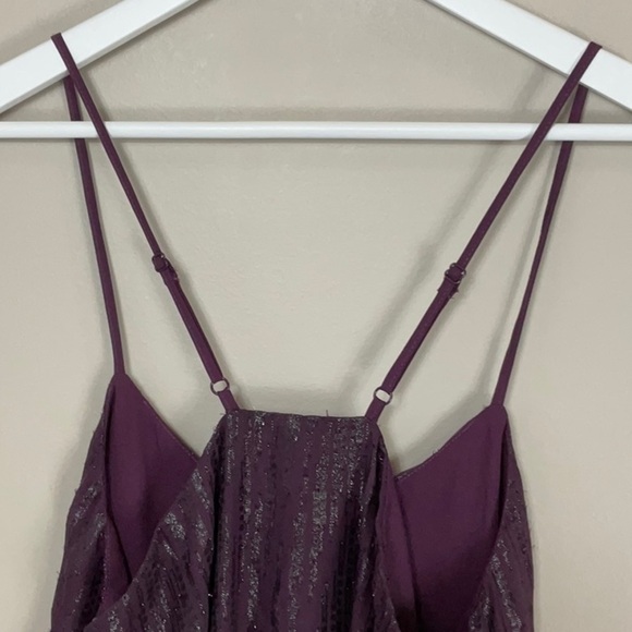 Francesca’s Collections | Purple “Zelda” Shimmer Mini Shift Dress - Picture 7 of 13